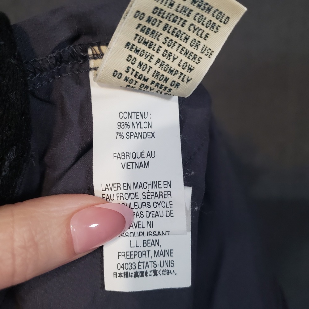 L.L. Bean Cargo Pants Womens 14 Pet Gray Hiking Outdoor Stretch 300438 - Picture 3 of 10
